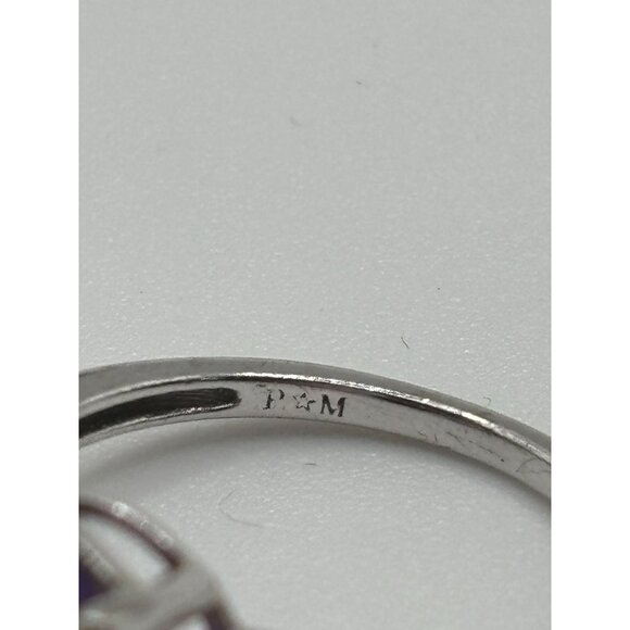 Amethyst Gemstone Ring Sterling Silver 925 Size 7.5 - Picture 12 of 12